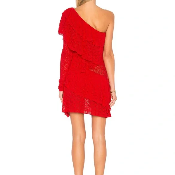 House of Harlow 1960 x REVOLVE Aries Dress in Racing Red - Picture 3 of 4